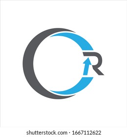 simple and clean R letter or font logo design

