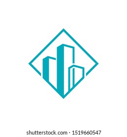 simple and clean real estate logo