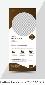 Simple and clean Rollup banner design template 