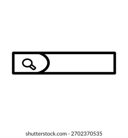 Una ilustración de barra de búsqueda simple y limpia con un icono de lupa. Ideal para Diseño web moderno, interfaces App y otros proyectos digitales.
