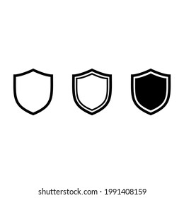Simple And Clean Shield, Secure Vector Set
