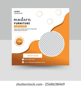 simple and clean social media post design layout
