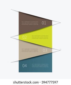 simple and clean tabular graphic for business background / vector infographic table