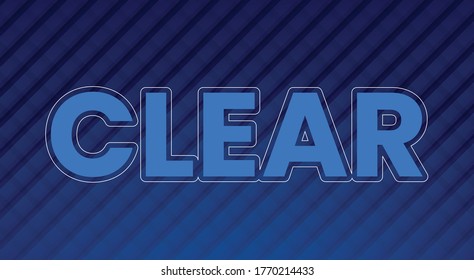 simple clean text effect vector style 3d typography sign text template