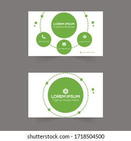 Diseño de plantilla de tarjeta de presentación de Vector limpia simple