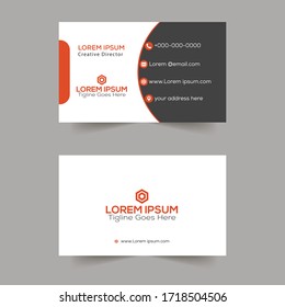 Simple Clean Vector Business Card Template Design