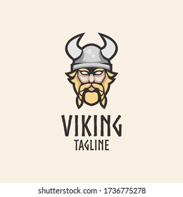 Plantilla de diseño del logotipo de la mascota de la cabeza vitícola simple y limpia con fondo aislado