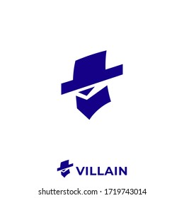 Simple Clean Villain Logo Design