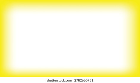 A simple, clean white rectangular area with a subtle, warm yellow gradient border, creating a gentle luminous effect.