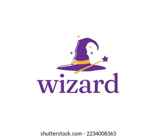 Simple Clean Wizard Logo Design Template