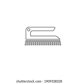 Simple Cleaning Brush Vector Design Icon