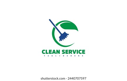 Simple Cleaning Service Logo Design Idea.