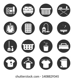 Simple cleaning set of icons.