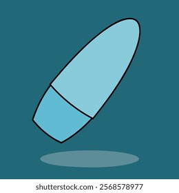 Simple and clear Closed Deodorant flat design icon for sticker decoration, presentation element, or something else with lines and rounded styles also isolated with color