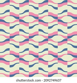 Simple and clear geometric shapes will decorate any surface or thing and make it attractive. Abstract seamless pattern for prints, textile, web, advertising and any design projects.