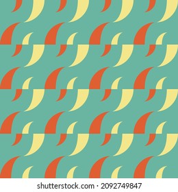 Simple and clear geometric shapes will decorate any surface or thing and make it attractive. Abstract seamless pattern for prints, textile, web, advertising and any design projects.