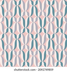 Simple and clear geometric shapes will decorate any surface or thing and make it attractive. Abstract seamless pattern for prints, textile, web, advertising and any design projects.