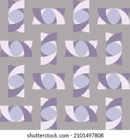 Simple and clear geometric shapes will decorate any surface or thing and make it attractive. Abstract seamless pattern for prints, textile, web, advertising and any design projects.
