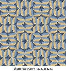 Simple and clear geometric shapes will decorate any surface or thing and make it attractive. Abstract seamless pattern for prints, textile, web, advertising and any design projects.