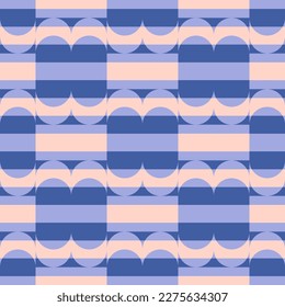 Simple and clear geometric shapes will decorate every surface or thing and make it attractive and unique. Abstract seamless pattern for prints, textile, web, adv and any design projects.