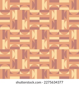 Simple and clear geometric shapes will decorate every surface or thing and make it attractive and unique. Abstract seamless pattern for prints, textile, web, adv and any design projects.