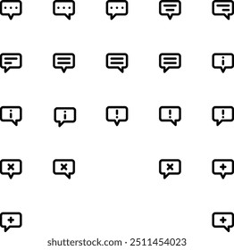 Iconos de interfaz de usuario simples y claros (versión 11) para las necesidades en aplicaciones o Web o algo más con líneas y estilos redondeados en 24 px