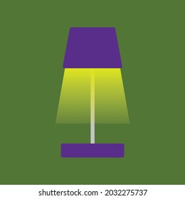 Simple and clear vector table lamp.