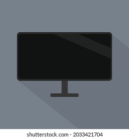 Simple and clear vector television (Monitor) illustration