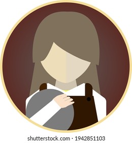 Simple clerk web icon mark