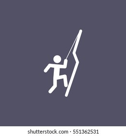 simple climber icon design