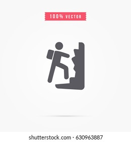 simple climbing icon