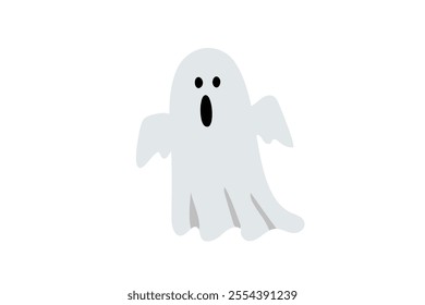Simple clip art of ghost