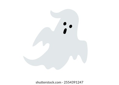 Simple clip art of ghost