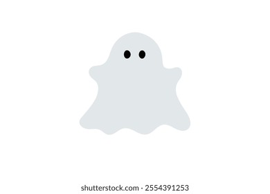 Simple clip art of ghost
