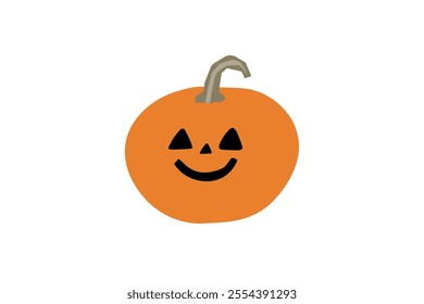 Simple Clip art of  jack-o-lantern