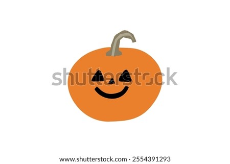 Simple Clip art of  jack-o-lantern