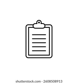 Simple Clipboard Icon Vector Template
