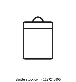 Simple clipboard line icon. Stroke pictogram. Vector illustration isolated on a white background. Premium quality symbol. Vector sign for mobile app and web sites.