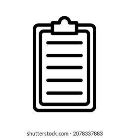 Simple Clipboard Vector Design Icon. Suitable For UI And UX Design