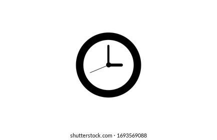 Simple Clock Face, Clockface Or Watch Face Icon