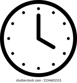 A simple clock face that shows just 4 o’clock