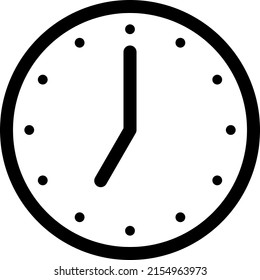 A simple clock face that shows just 7 o’clock