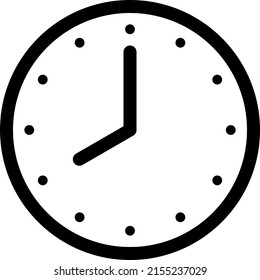 A simple clock face that shows just 8 o’clock