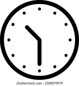 A simple clock face that shows 10:30