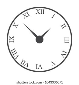 simple clock face vector