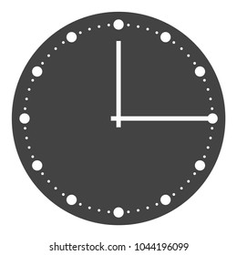 simple clock face vector