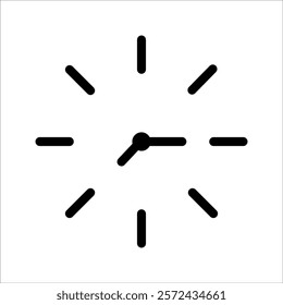 Simple clock face, with white background