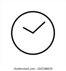 simple a clock icon at 10.10 am or pm. EPS 10.