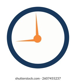 A Simple Clock Icon Illustration