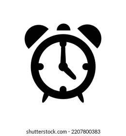simple clock icon illustration design